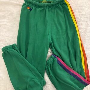 Green Aviator Nation Sweatpants (size small)
